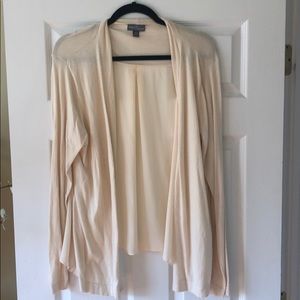 Market & Spruce Raylee Woven Back Knit Cardigan